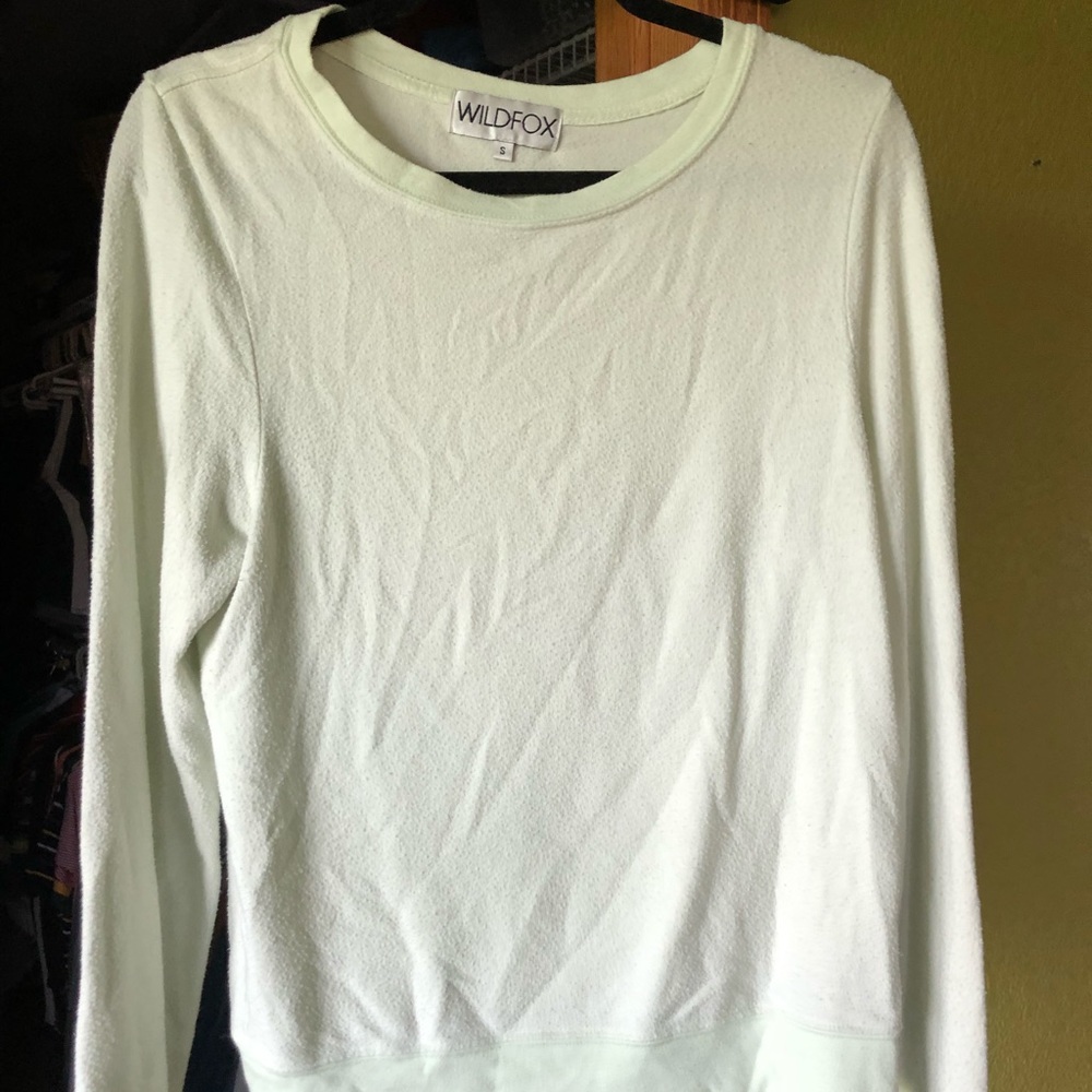Wildfox light green baggy beach jumper pullover